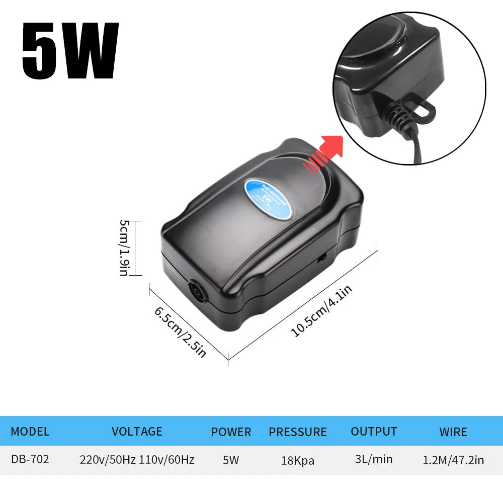 Adjustable Aquarium Air Pump