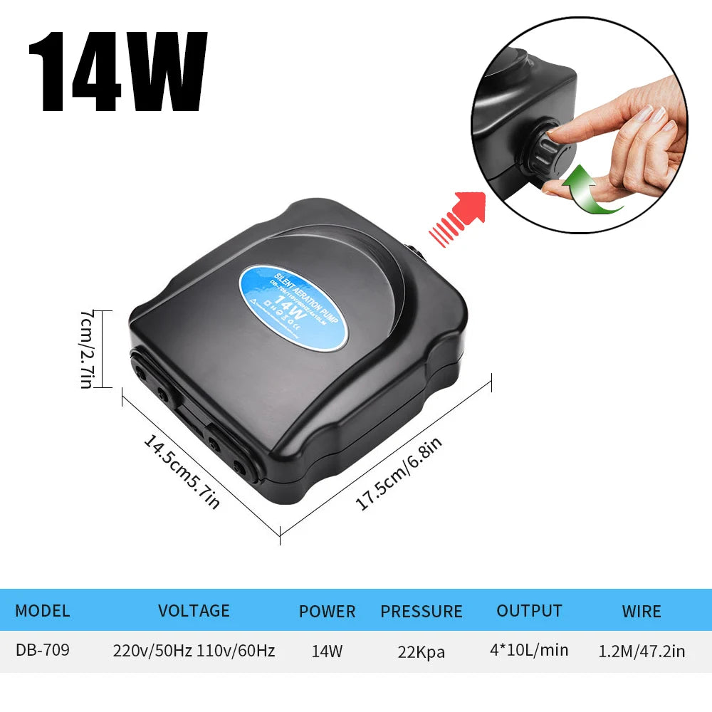 Adjustable Aquarium Air Pump