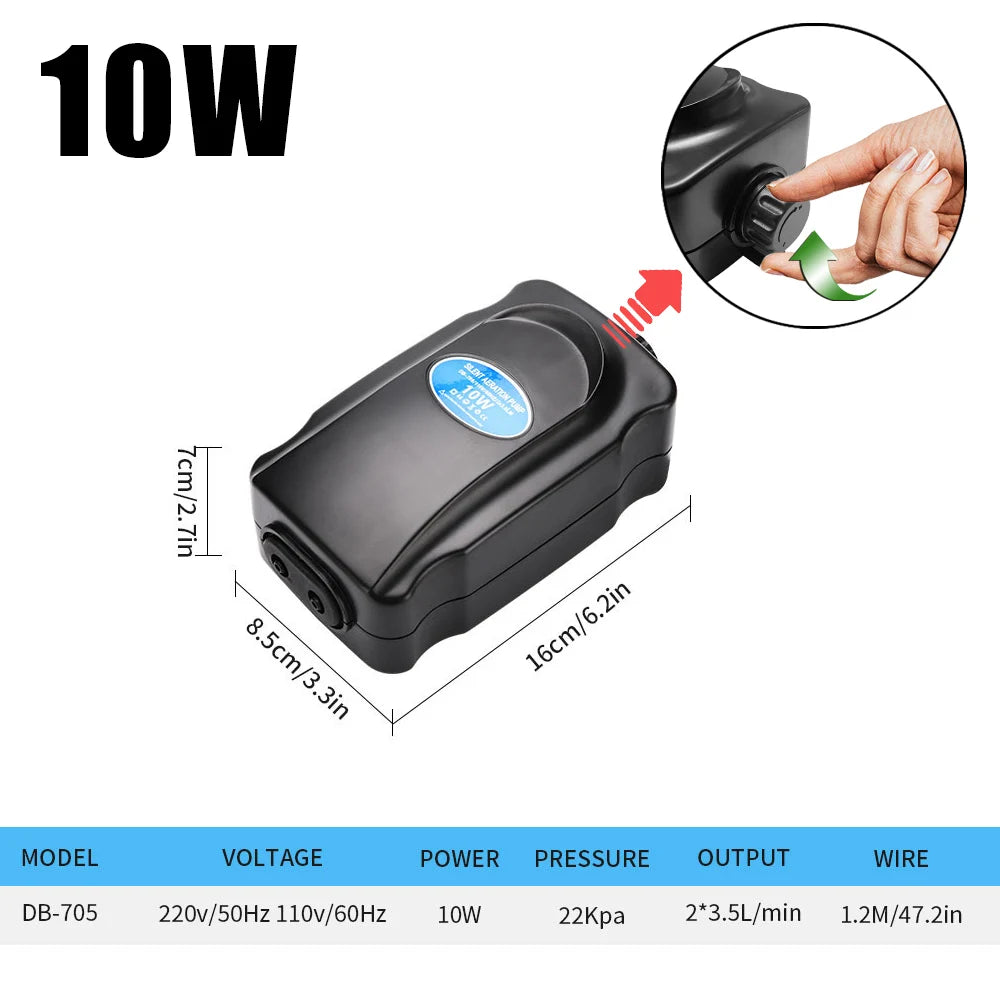 Adjustable Aquarium Air Pump