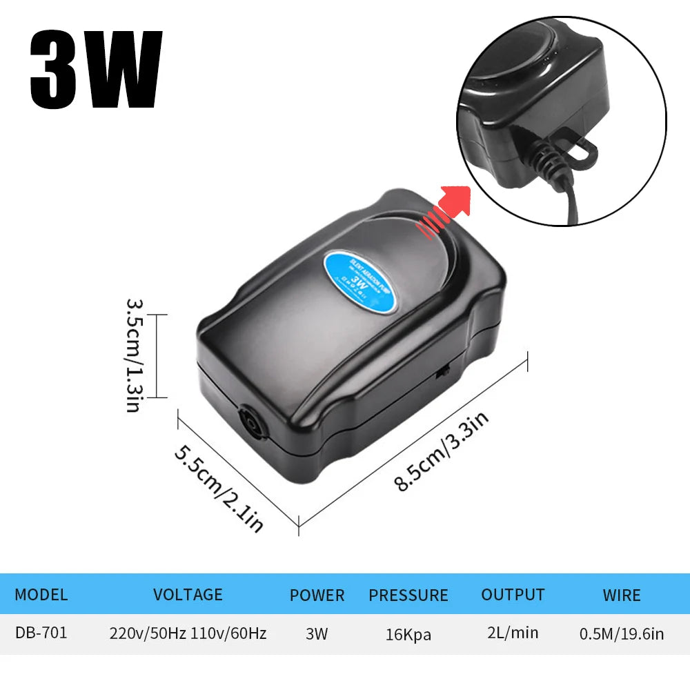 Adjustable Aquarium Air Pump