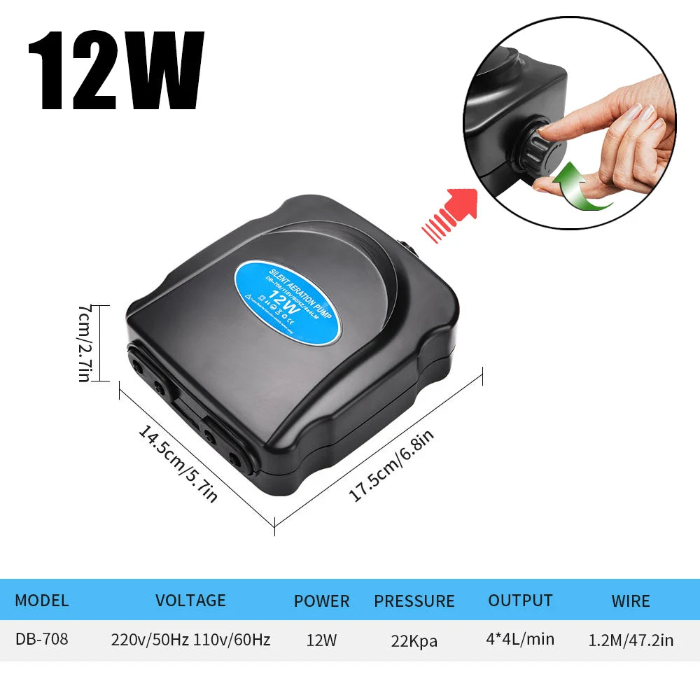 Adjustable Aquarium Air Pump